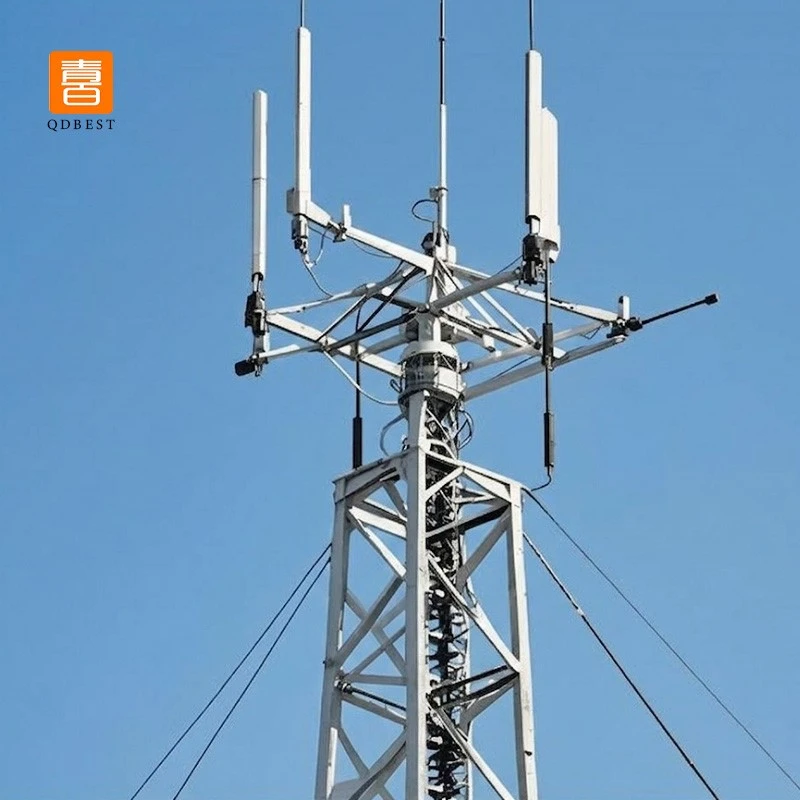Self-supporting Telecommunication Guyed Wire Steel Lattice Tower factory
